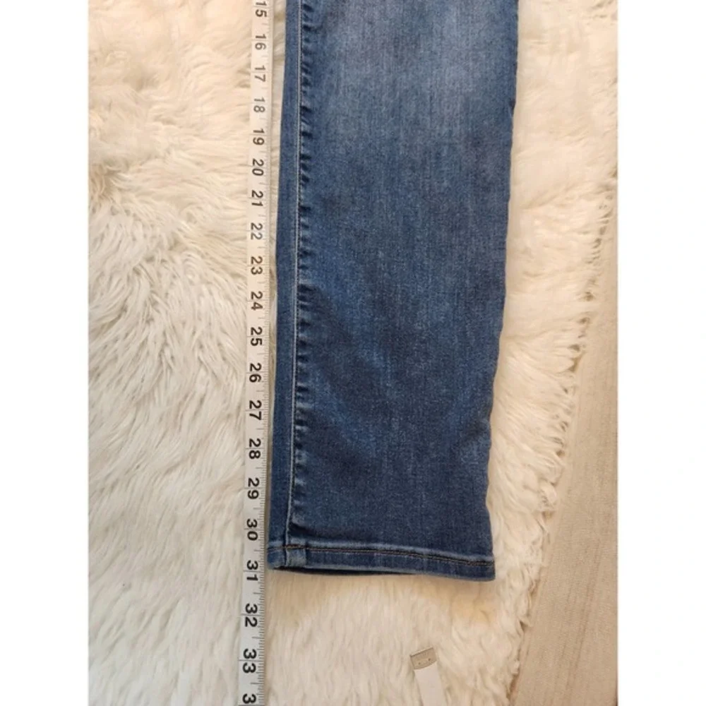 Mavi Women's Blue Solid Stretch Low Rise‎ Skinny Slim Boyfriend Jeans Size W29